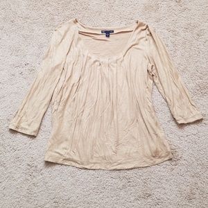 Gap Gold Metallic Blouse